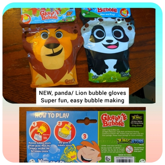 A bundle of fun summer stuff bubble gloves, flying disc flamingo bubble machine - Picture 3 of 6